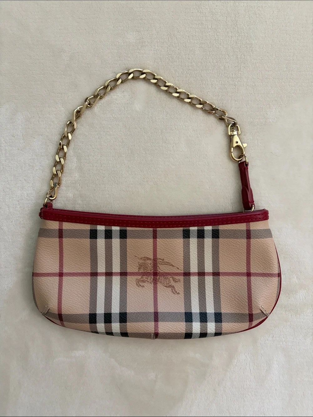 Burberry Haymarket Check Clara Pochette - Picture 5 of 8